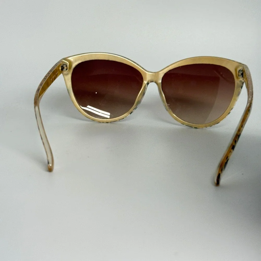 Lucky Brand‎ Cheetah D905 Cat Eye Sunglasses Brown Gradient Lens 59-14-142